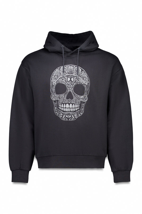 Springfield Skull hooded sweatshirt black
