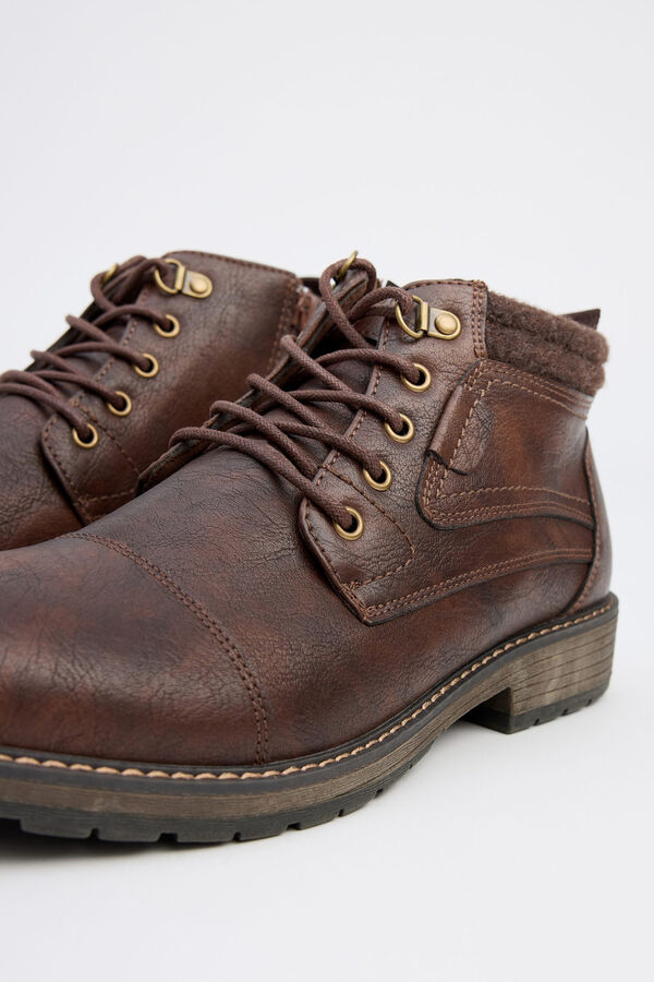Springfield Boots with combined collar smeđa