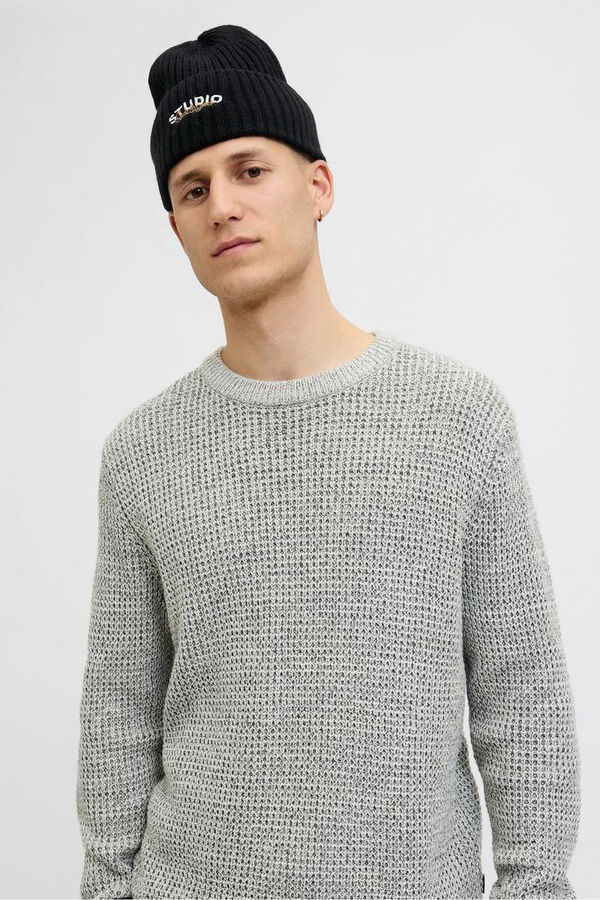 Jack & Jones Studio print beanie Crna