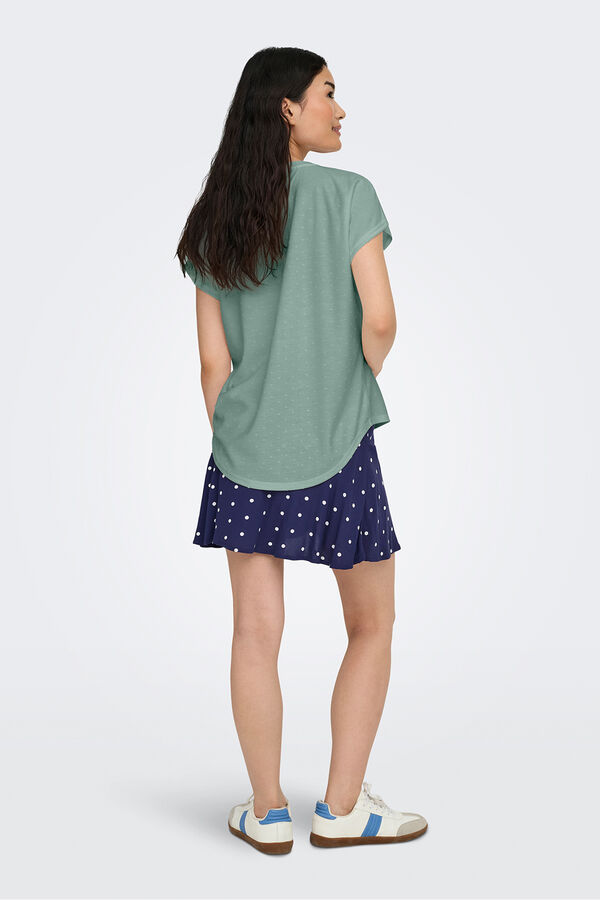 Only Plumetis T-shirt beige