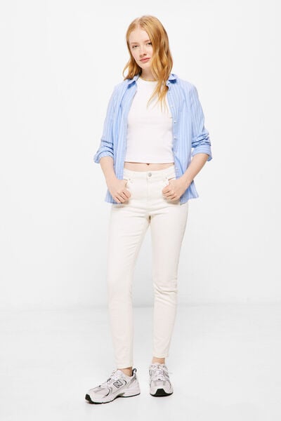 Springfield Jeans Color Slim Cropped brun