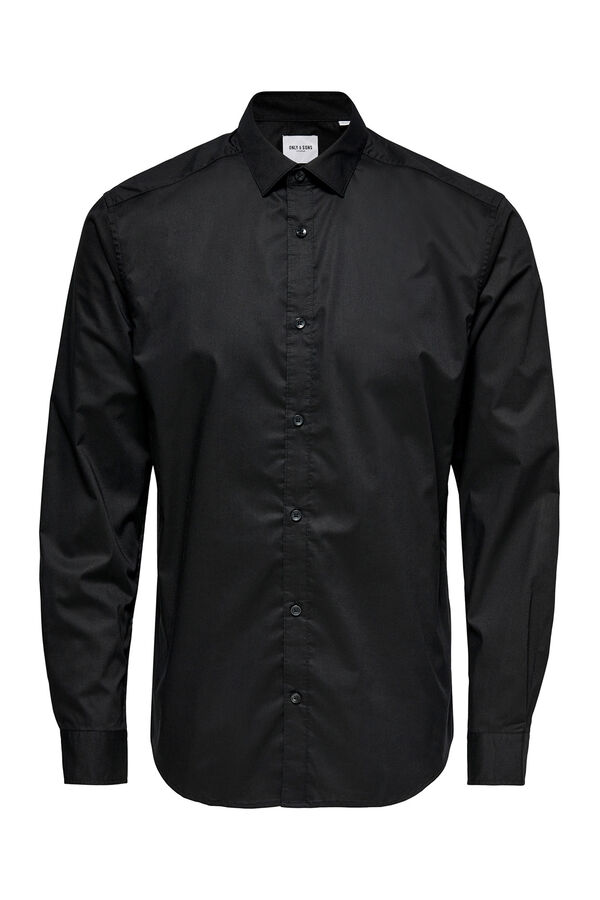 Only & Sons Long sleeve shirt black