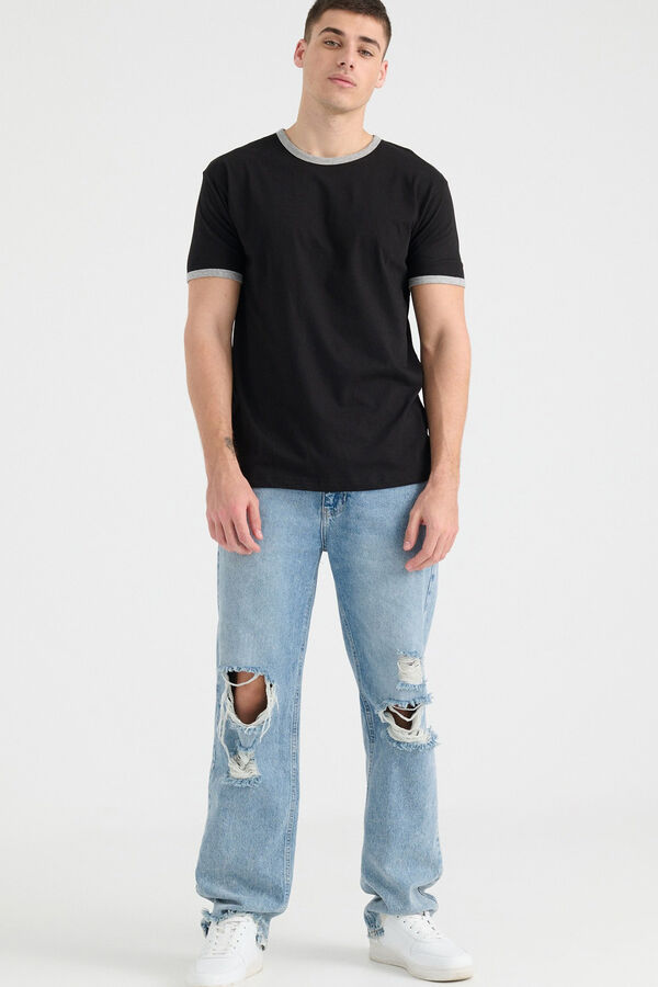 Springfield Essential T-shirt with contrasts black