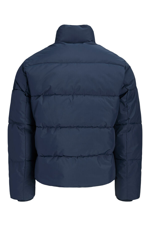 Jack & Jones High neck puffer jacket blue