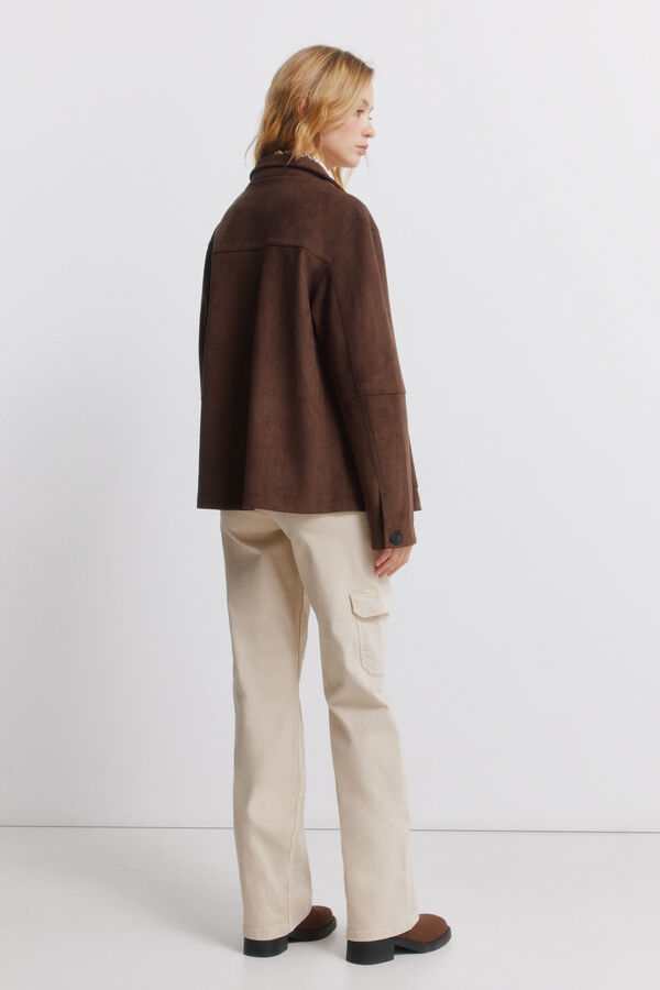 Springfield Pamučne kargo pantalone Bež