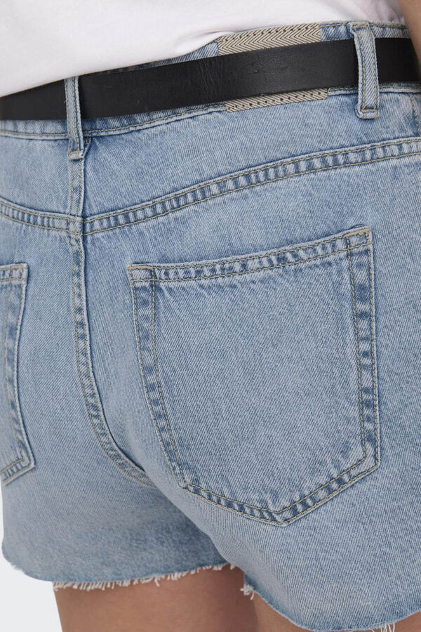 Springfield Shorts aus Jeans mittelhoher Bund blue mix