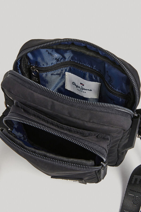 Springfield Men's Crossbody Bag with Adjustable Strap crna