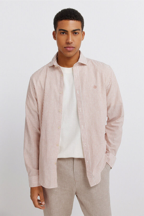 Springfield Linen shirt red