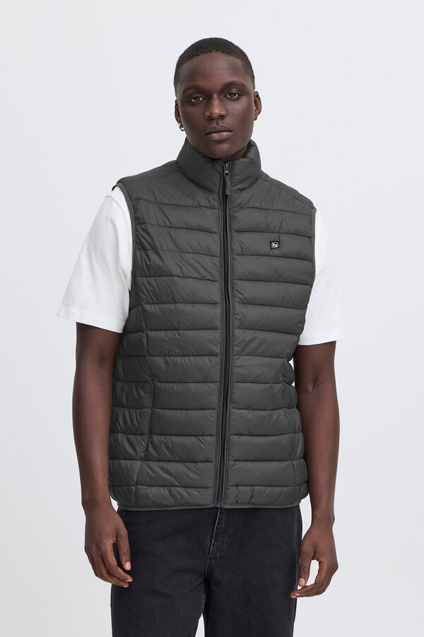 Blend Chaleco Puffer gris