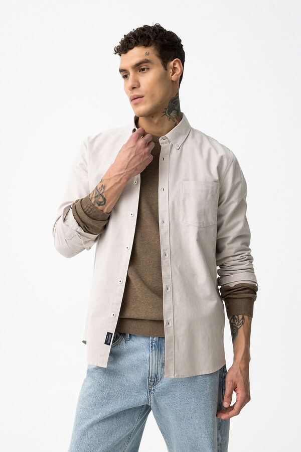 Tiffosi Regular Fit Shirt grey