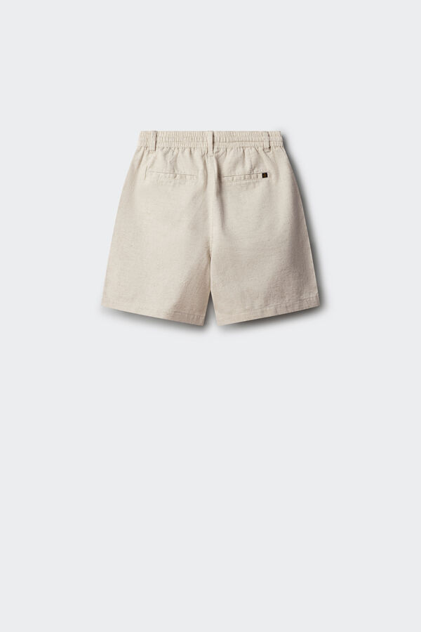 Springfield Kids Bermuda chino lino para ni&ntilde;o blanco