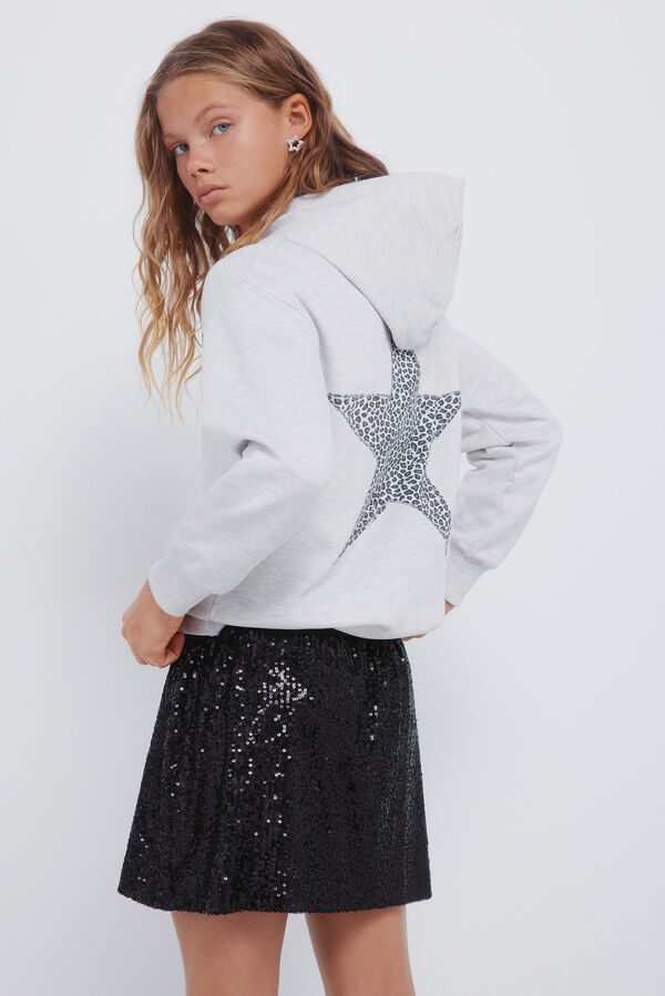 Springfield Kids Falda lentejuelas niña negro