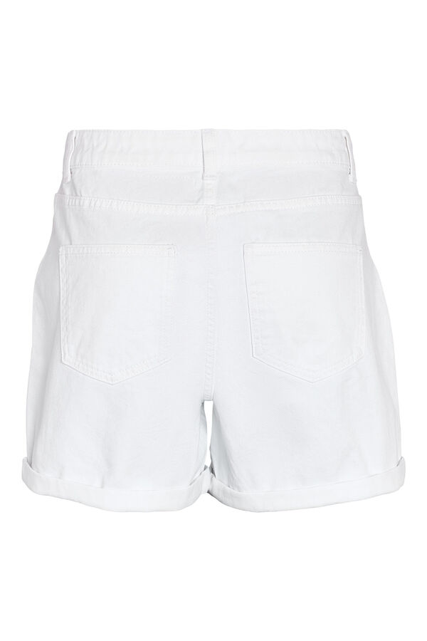 Springfield Denim shorts with turn-ups white