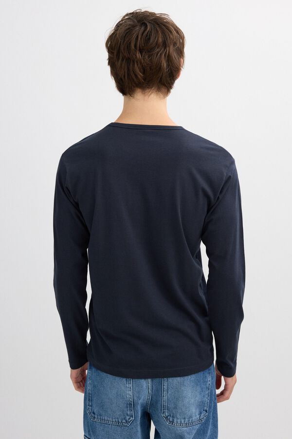 Inside Long sleeve graphic T-shirt blue