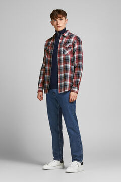 Springfield Slim fit checked shirt rot
