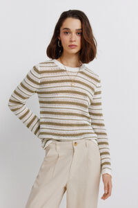 Springfield Striped jersey-knit jumper