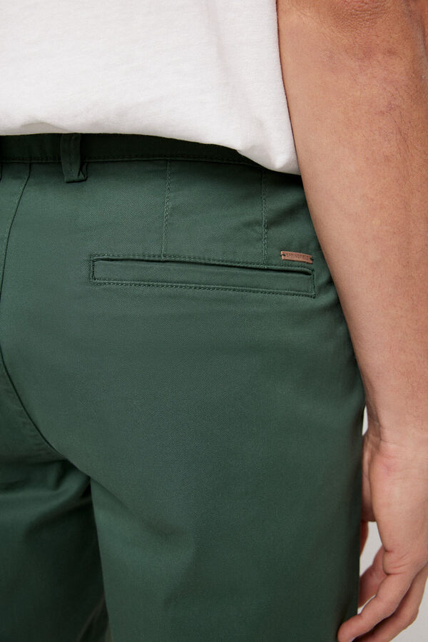 Springfield Coloured comfort fit Bermuda shorts green