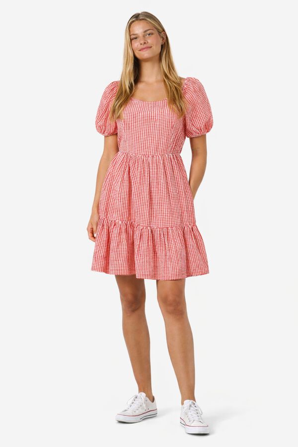 Noisy May Short dress with back tie red