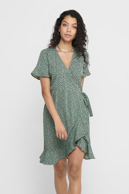Vestido corto cruzado