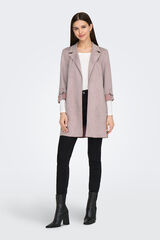 Only Casaco de camur&ccedil;a rosa