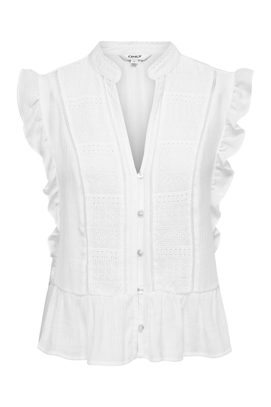 Blusa romántica sin mangas