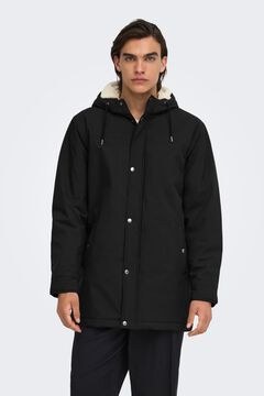 Only & Sons Parka de corte recto y forro interior