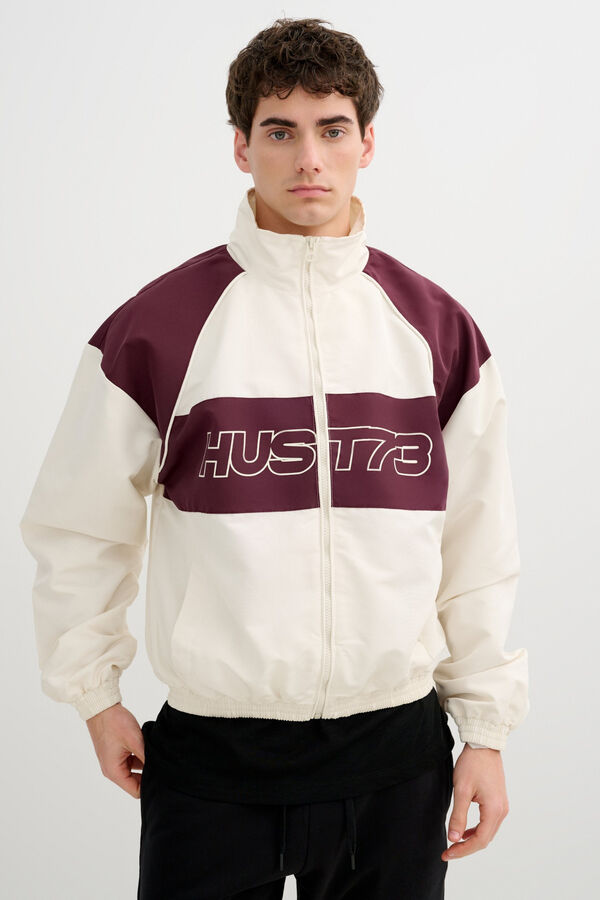 Inside Lightweight faux leather jacket white