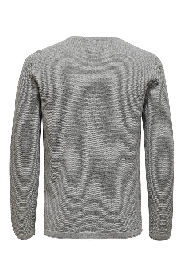 Only & Sons Rundhals-Sweatshirt Grau