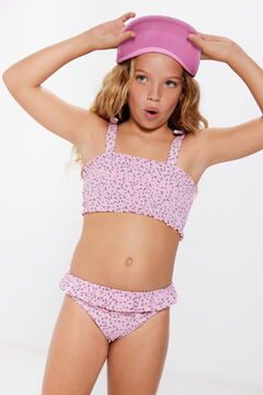 Springfield Cvetni bikini za devojčice roze