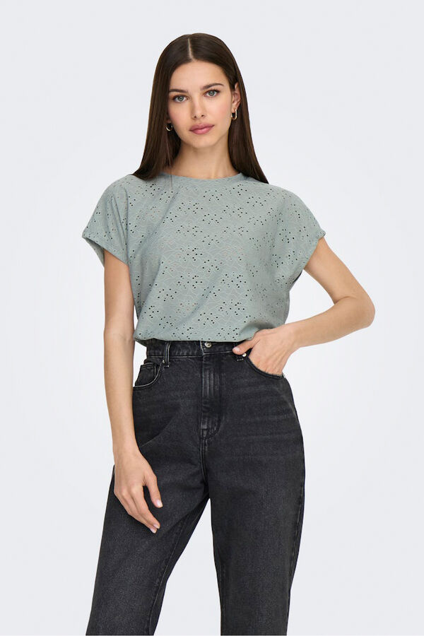 Only Regular fit short sleeve T-shirt grey