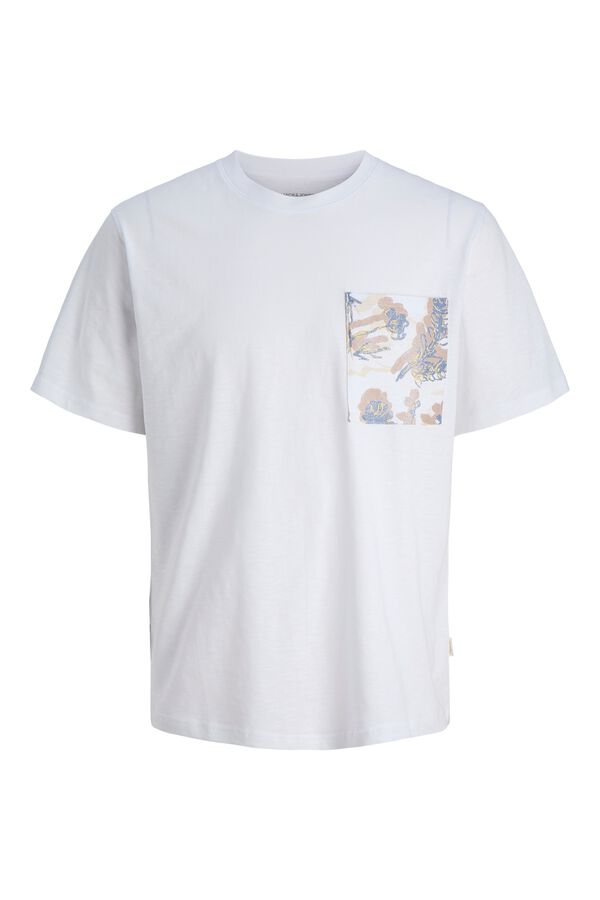 Jack & Jones Regular fit pocket T-shirt white