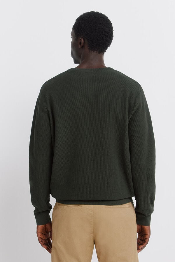 Springfield basic structured jersey beige