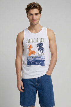 JJ REBEL Printed vest top