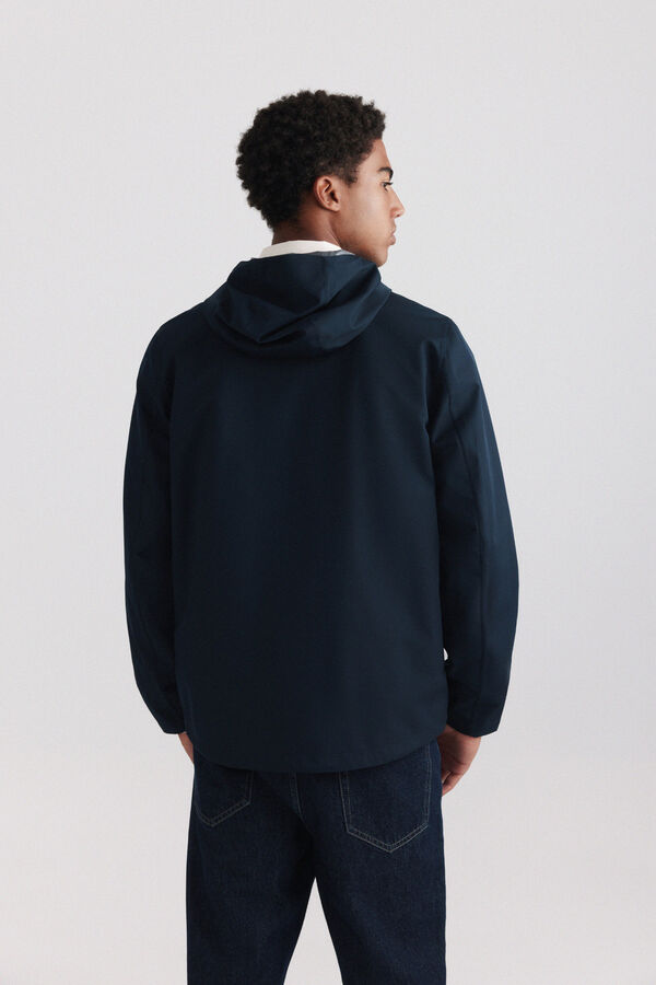 Springfield Short technical parka blue