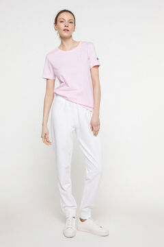 Springfield T-shirt manga curta de mulher rosa