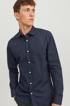 Jack & Jones Camisa slim em popelina