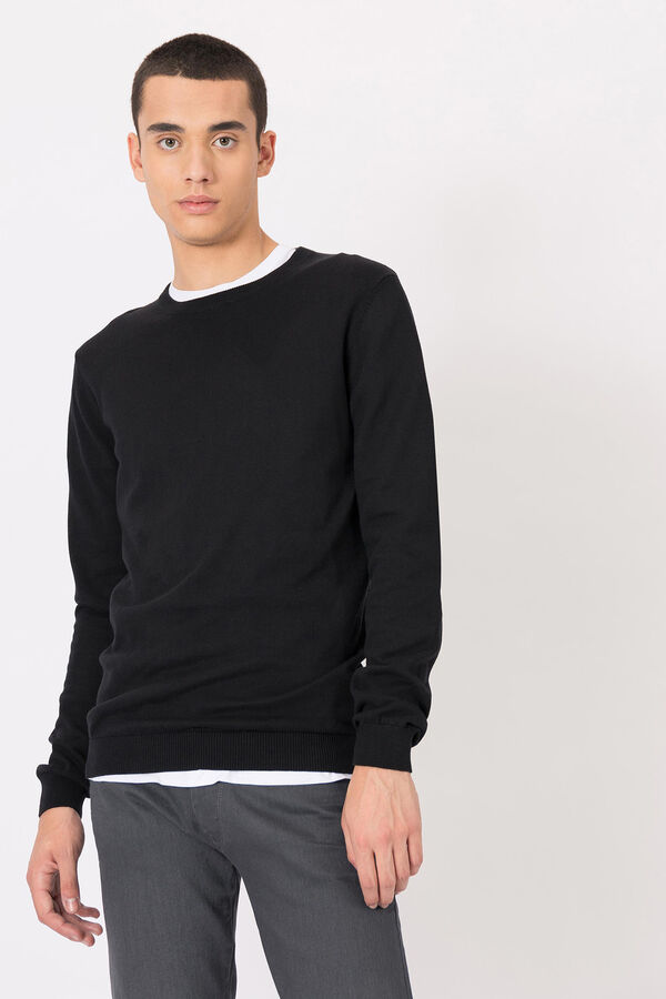 Springfield Basic Knitted Pullover black