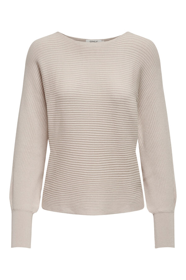 Only Boat neck jumper brown