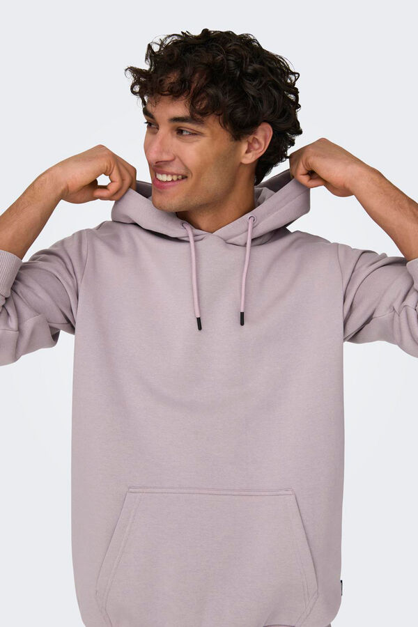 Springfield Fleece hood sweatshirt purple