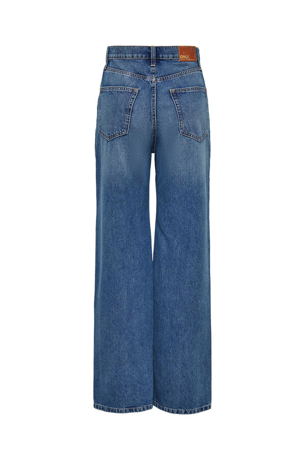 Springfield High waist straight jeans bluish