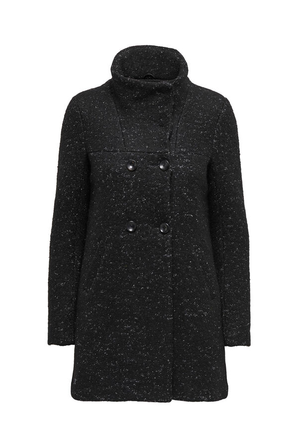 Only Midi teddy coat black