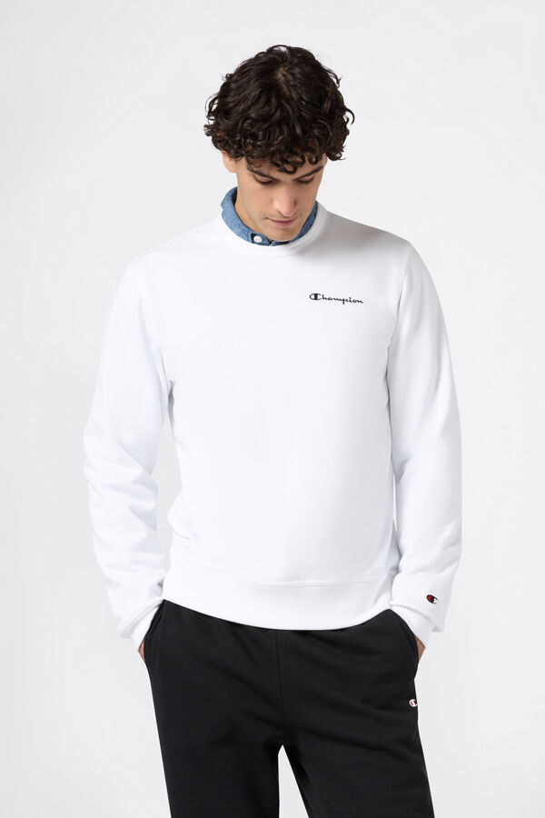 Champion Sudadera con cuello caja blanco
