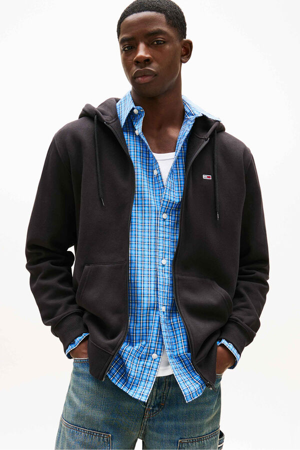 Tommy Jeans Sudadera de corte regular negro
