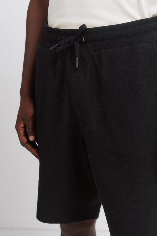 Springfield Fleece Bermuda shorts black