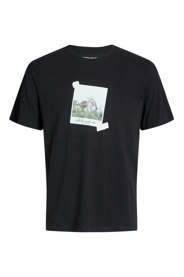 Jack & Jones Regular fit printed t-shirt Crna