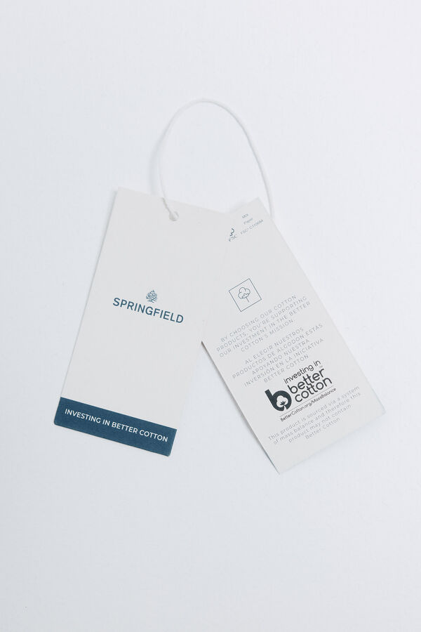 Springfield Blouse with gathered ruffles and placket blue