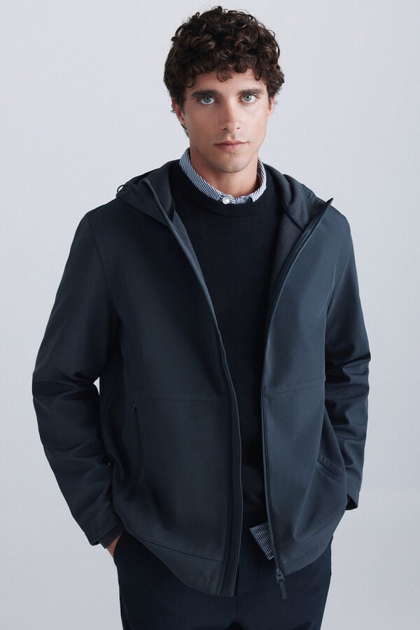 Springfield Softshell technical parka blue