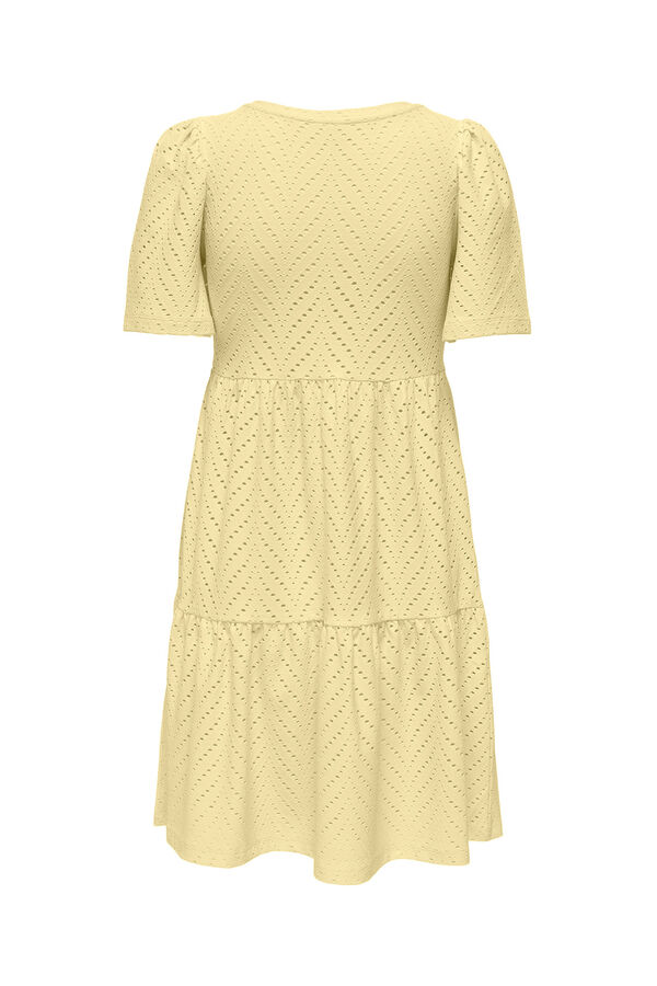 JDY Short embroidered dress printed