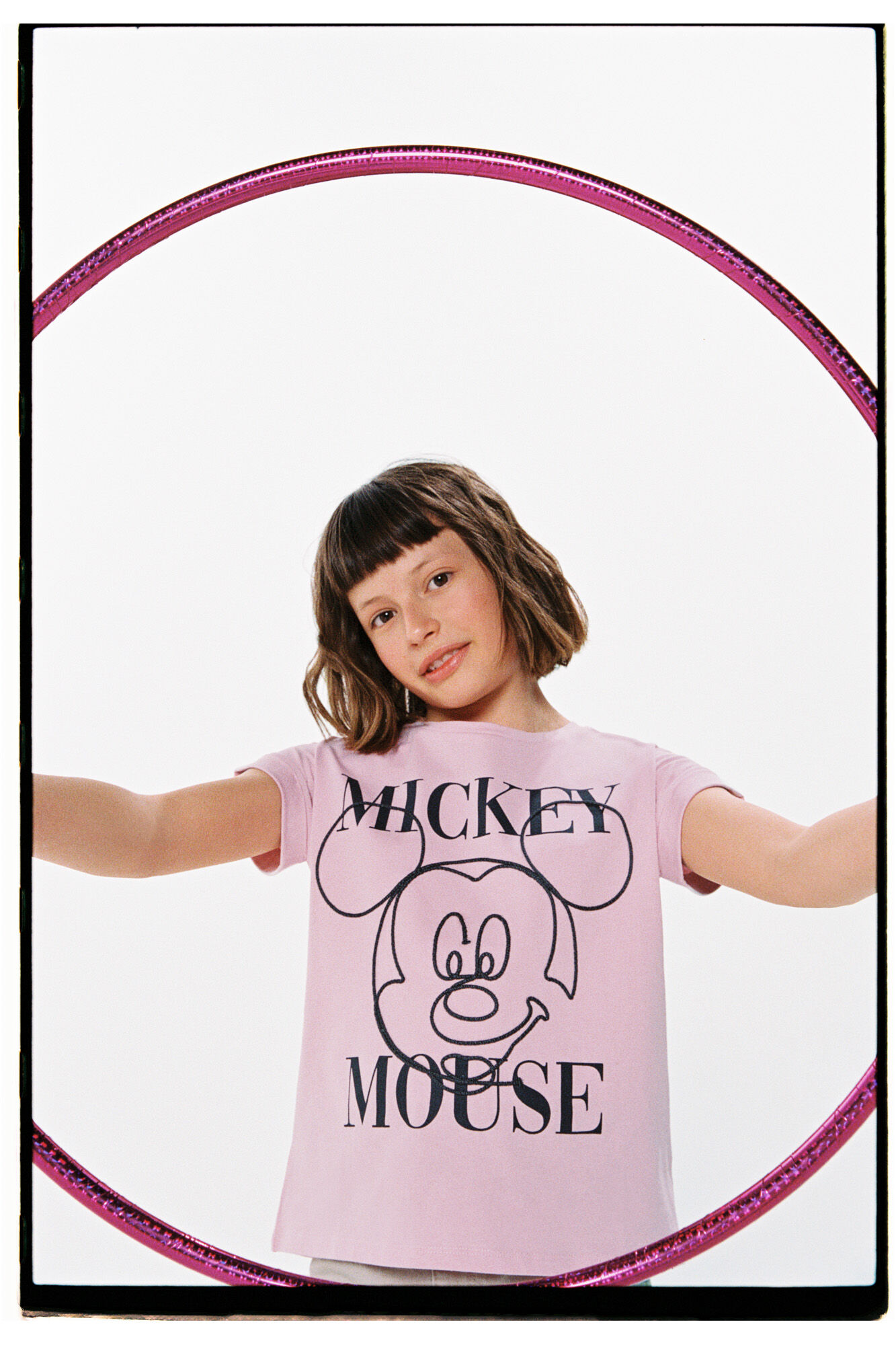 pink mickey mouse t shirt