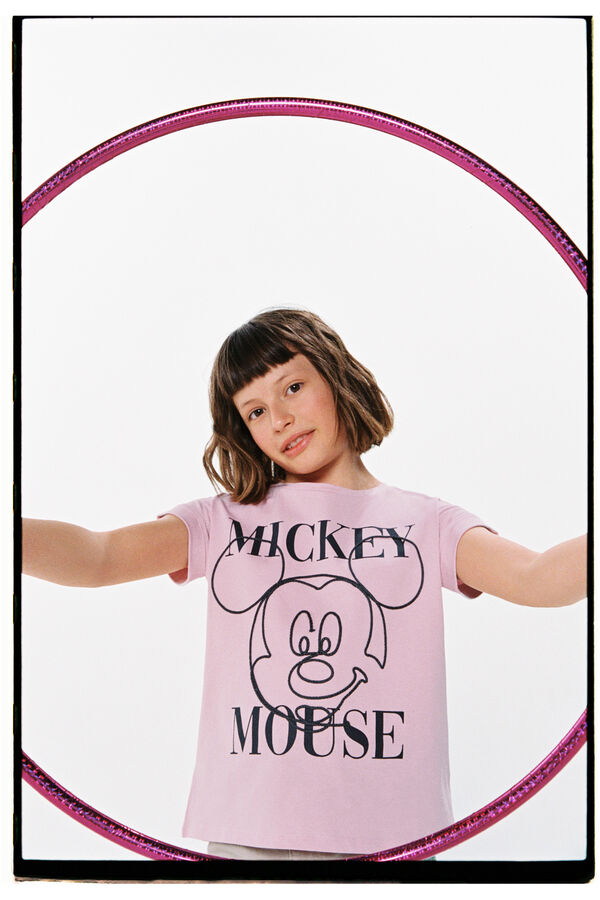 Springfield Lányka Mickey egeres póló rózsaszín
